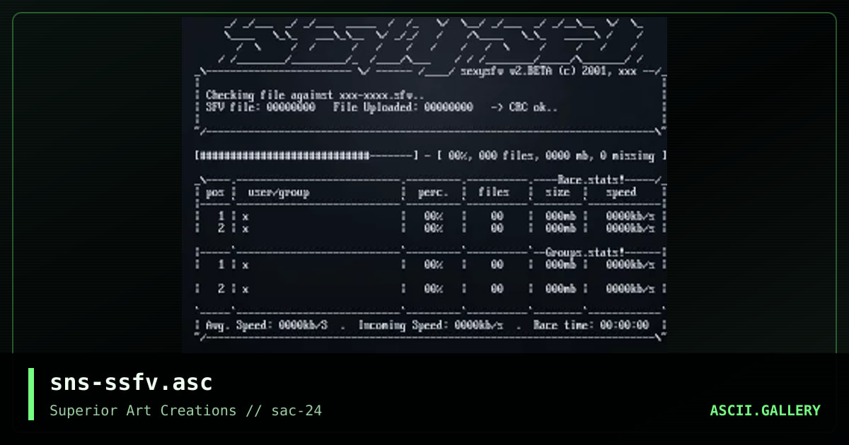 sns-ssfv.asc, by senser, 2001