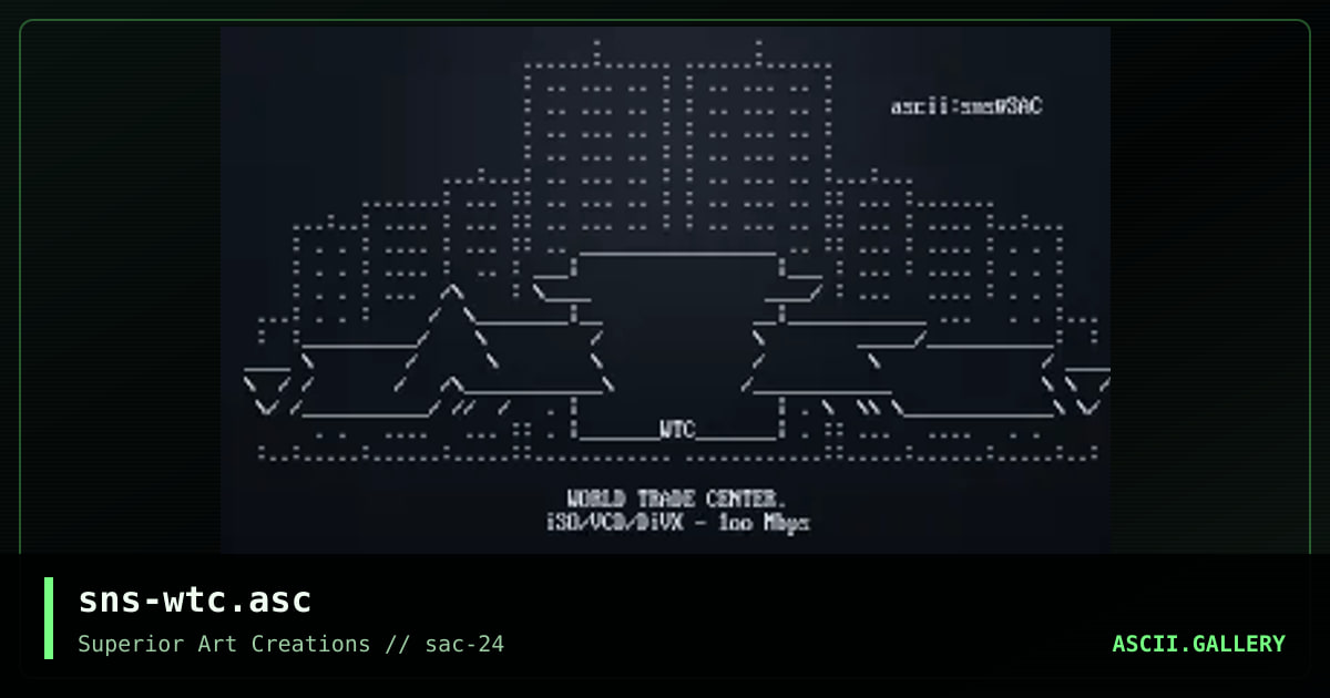 sns-wtc.asc, by senser, 2001