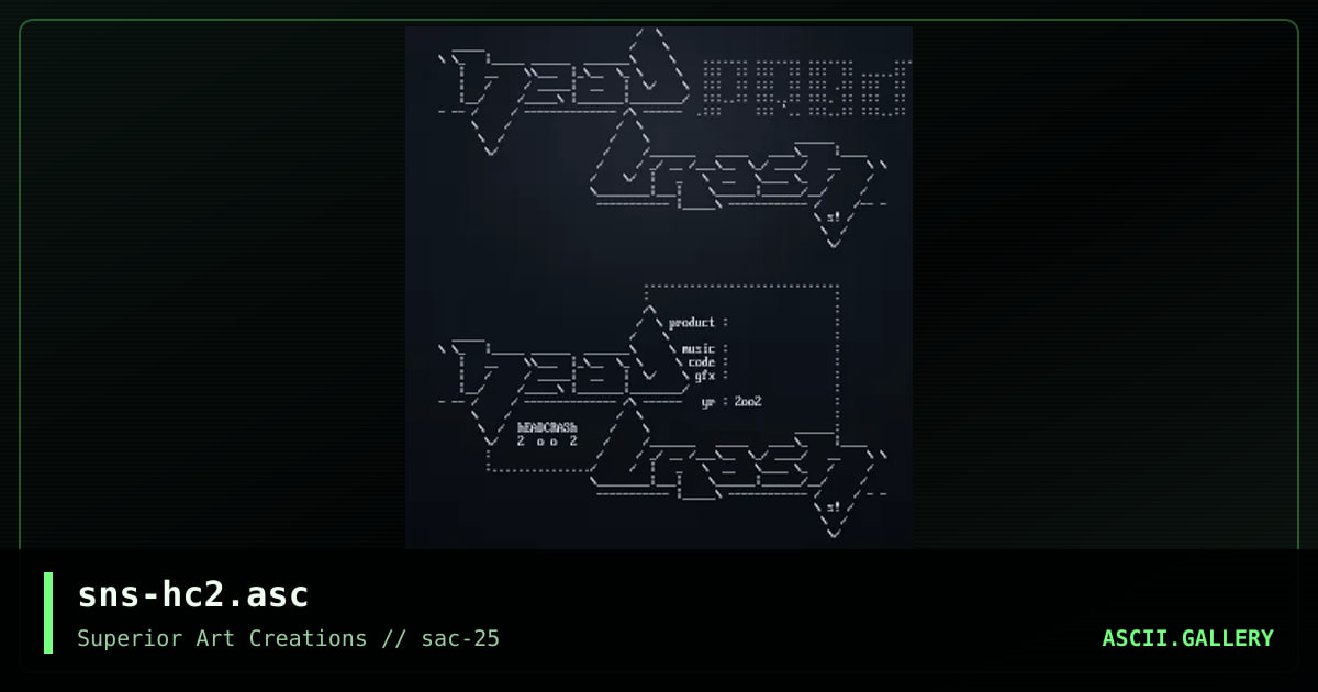 sns-hc2.asc, by senser, 2002