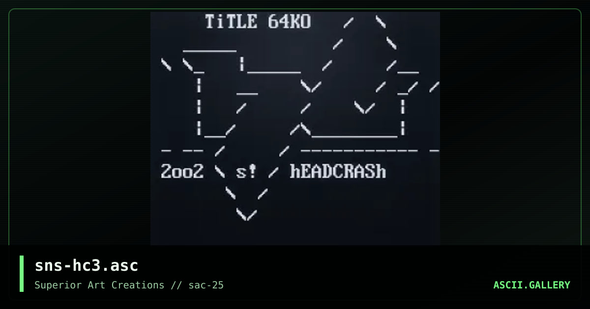 sns-hc3.asc, by senser, 2002