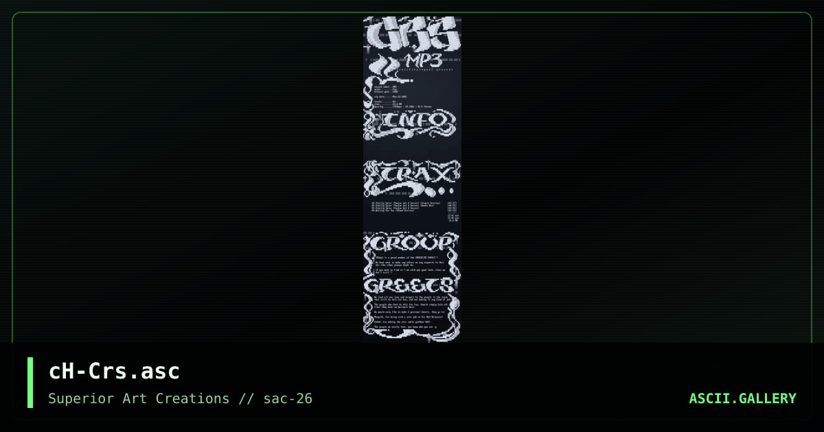 cH-Crs.asc, by creature of hell, 2002