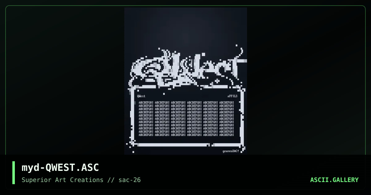 myd-QWEST.ASC, by geareo, 2002