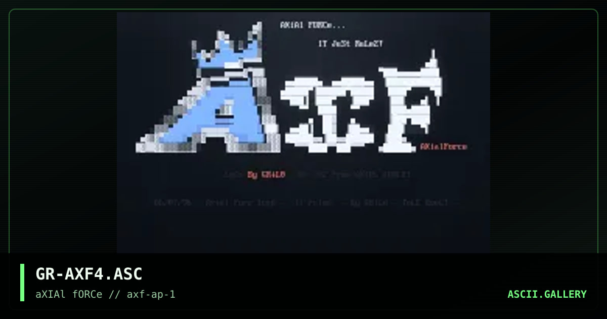 AXial ForCe JUZT RULEZ!, by grilo, 1996
