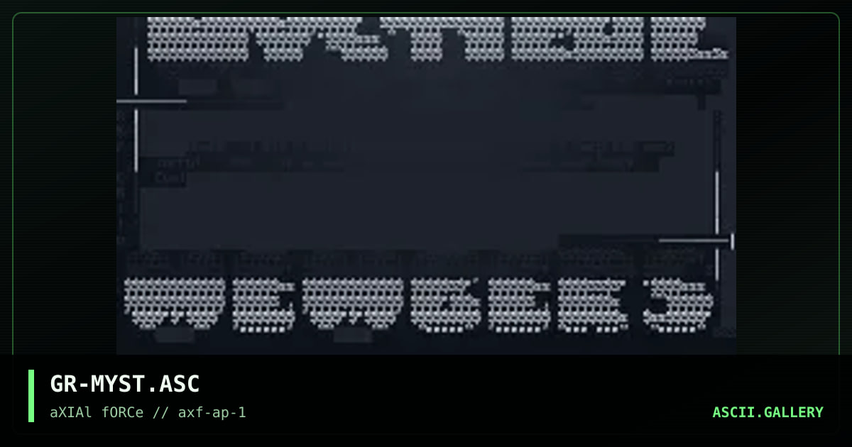 GR-MYST.ASC, by grilo, 1996
