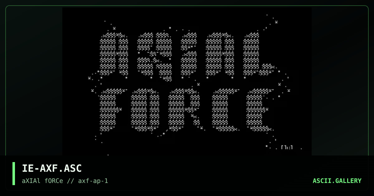 IE-AXF.ASC, by iron eagle, 1996