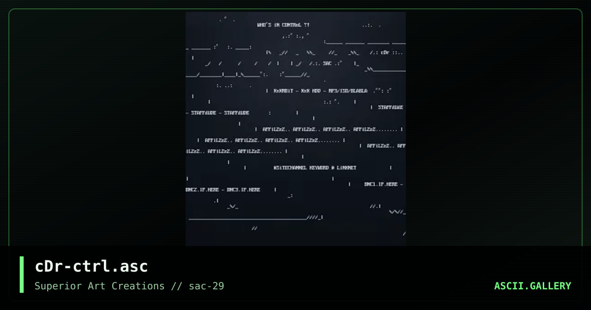 cDr-ctrl.asc, by crusader, 2004