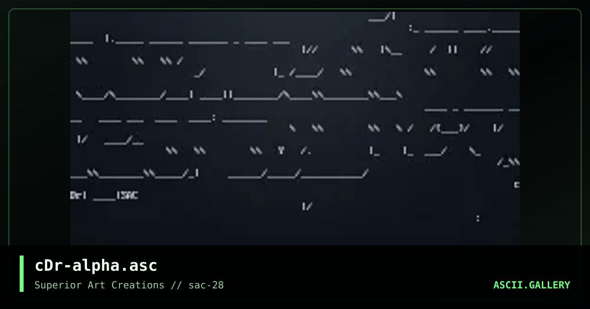 cDr-alpha.asc, by crusader, 2003