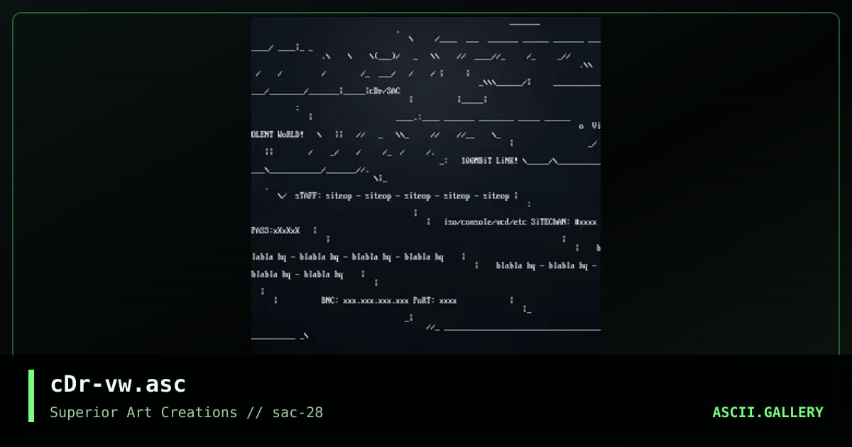cDr-vw.asc, by crusader, 2003