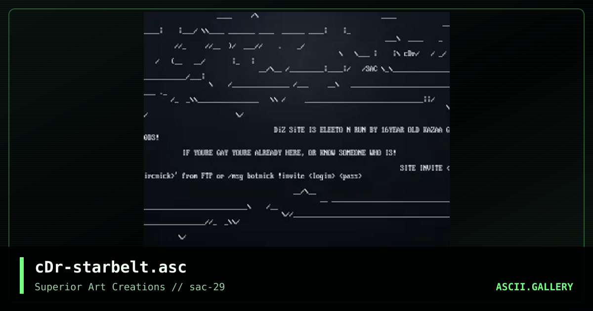 cDr-starbelt.asc, by crusader, 2004