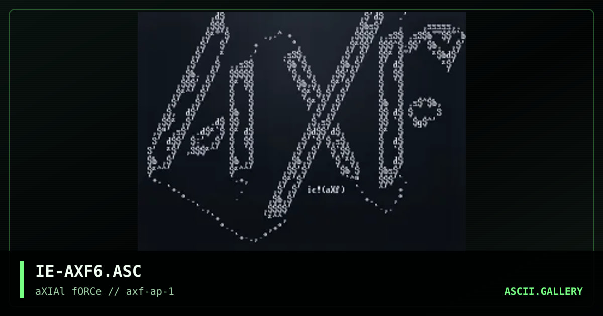 IE-AXF6.ASC, by iron eagle, 1996