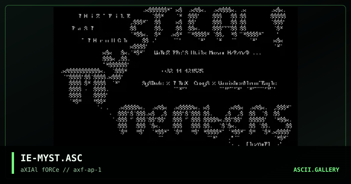 IE-MYST.ASC, by iron eagle, 1996