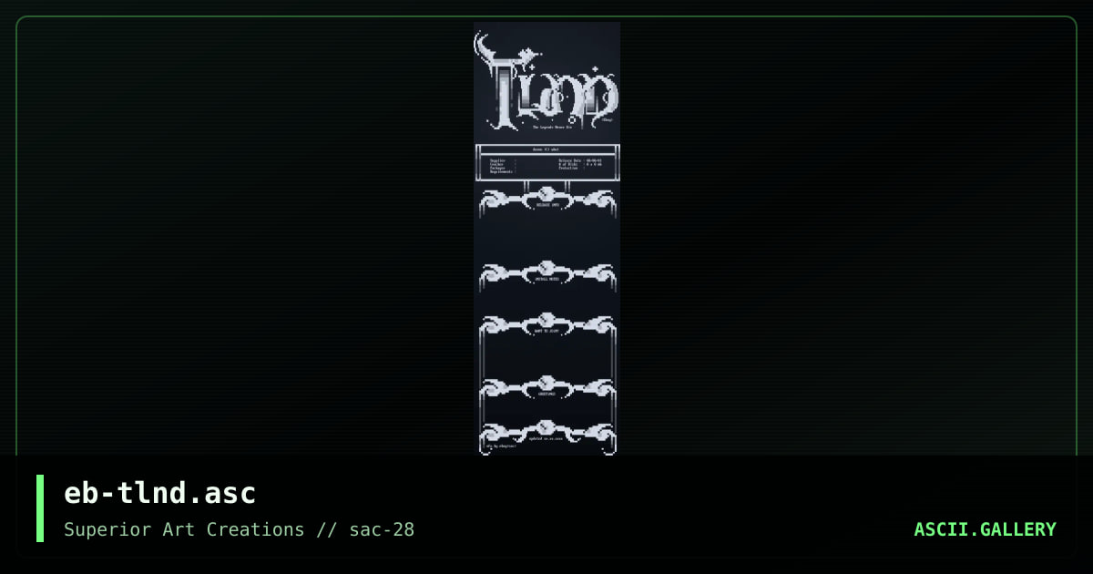 eb-tlnd.asc, by eboy, 2003