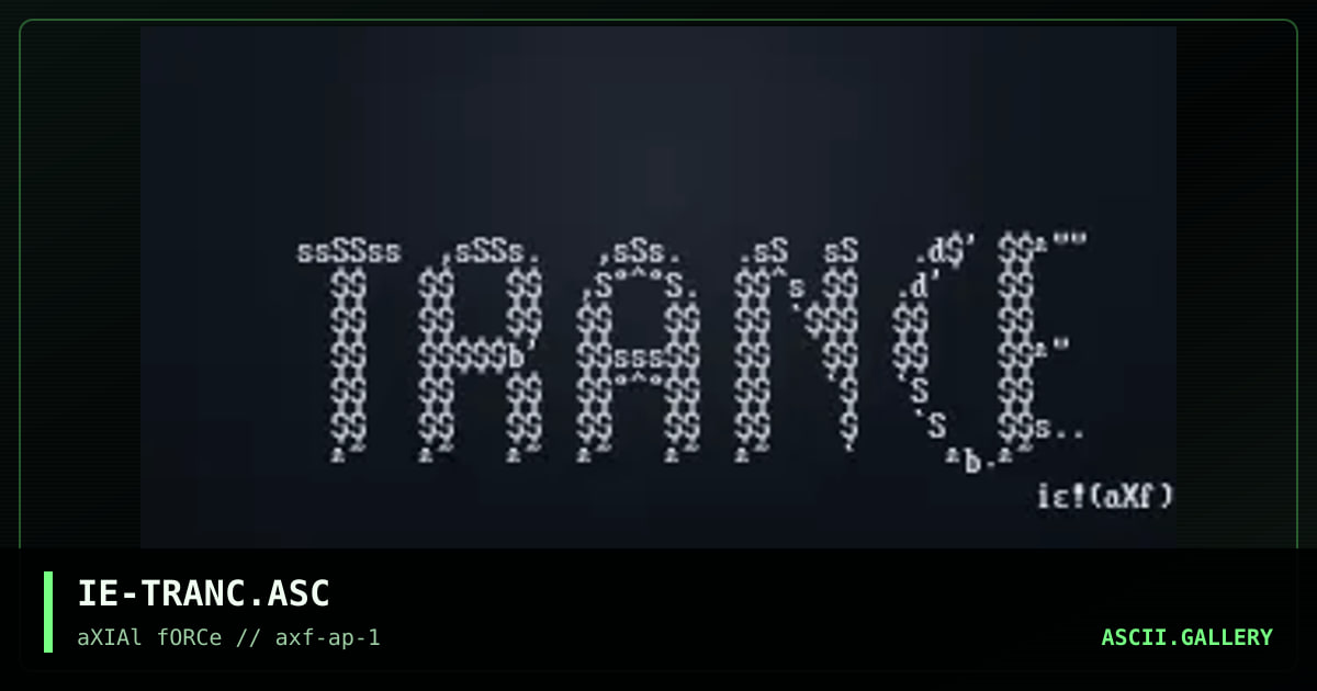 IE-TRANC.ASC, by iron eagle, 1996