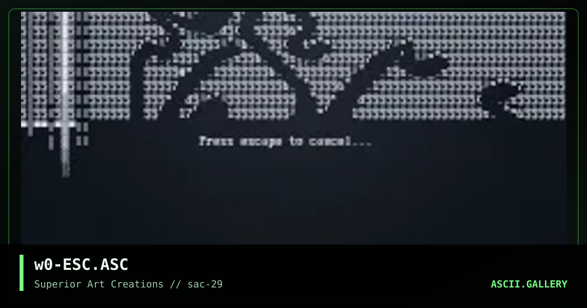 w0-ESC.ASC, by webpige0, 2004