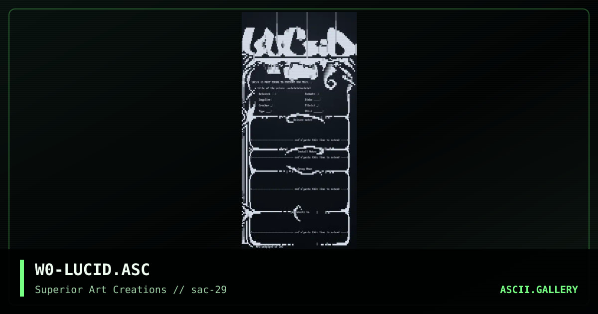 W0-LUCID.ASC, by webpige0, 2004