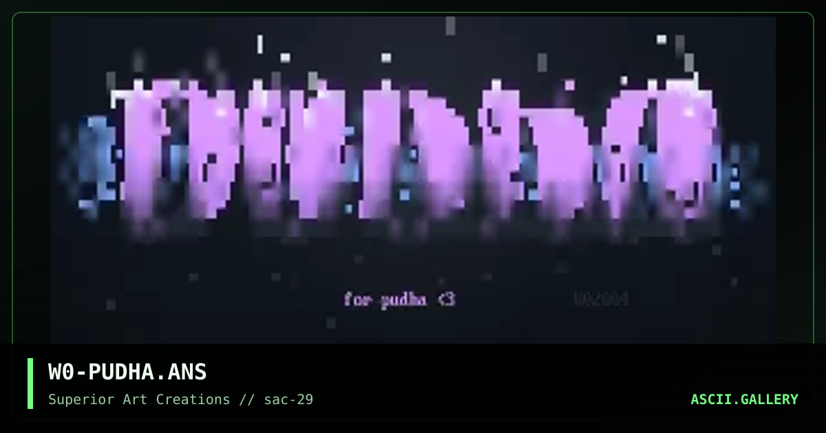 W0-PUDHA.ANS, by webpige0, 2004