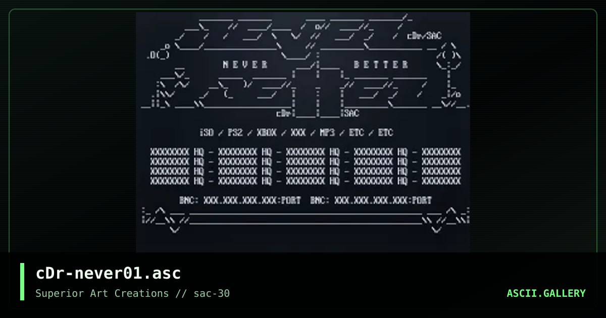 cDr-never01.asc, by crusader, 2004