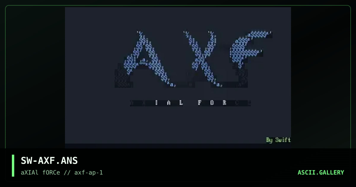 SW-AXF.ANS, by swift, 1996