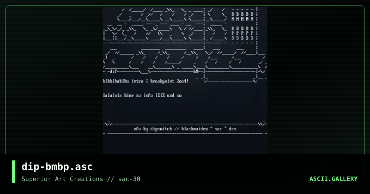 dip-bmbp.asc, by dipswitch, 2004