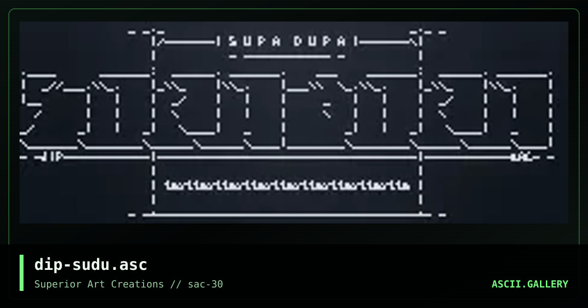 dip-sudu.asc, by dipswitch, 2004