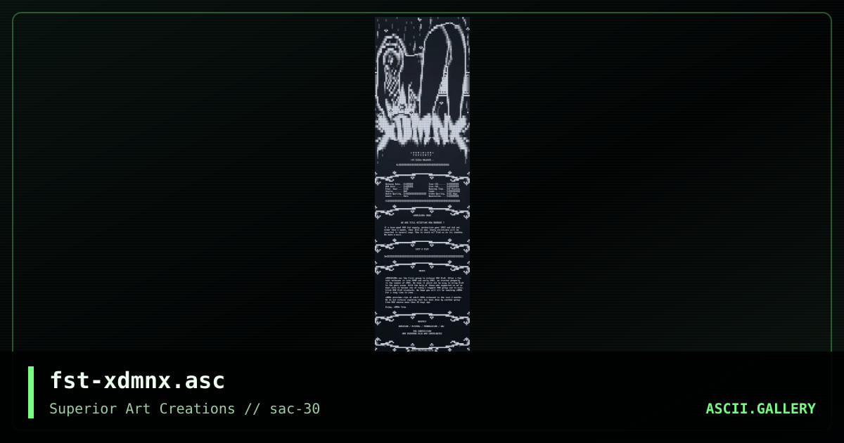fst-xdmnx.asc, by f0st, 2004