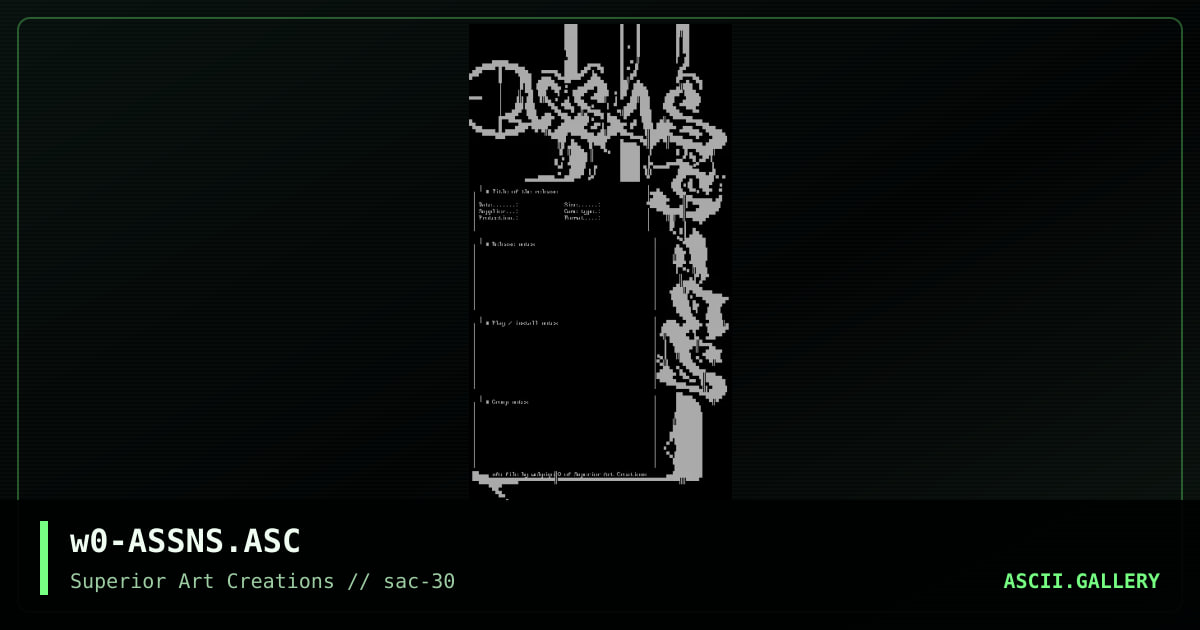 w0-ASSNS.ASC, by webpige0, 2004
