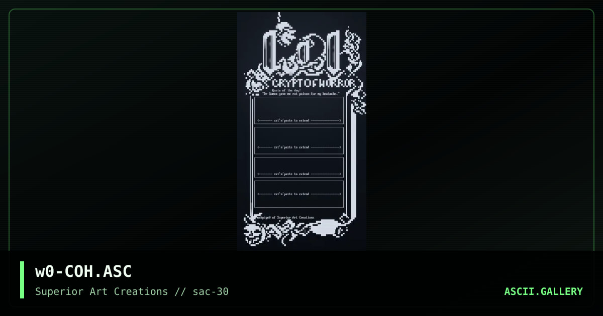 w0-COH.ASC, by webpige0, 2004