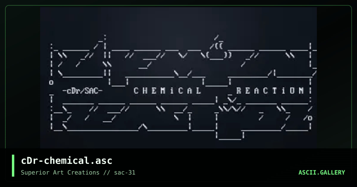 cDr-chemical.asc, by crusader, 2004