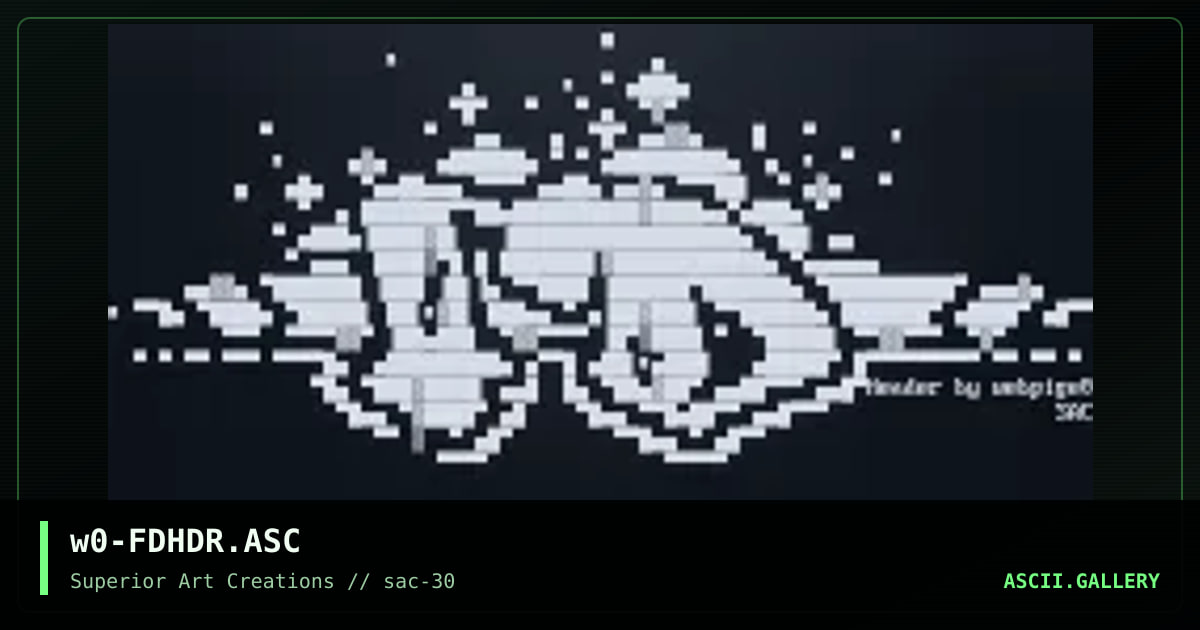 w0-FDHDR.ASC, by webpige0, 2004