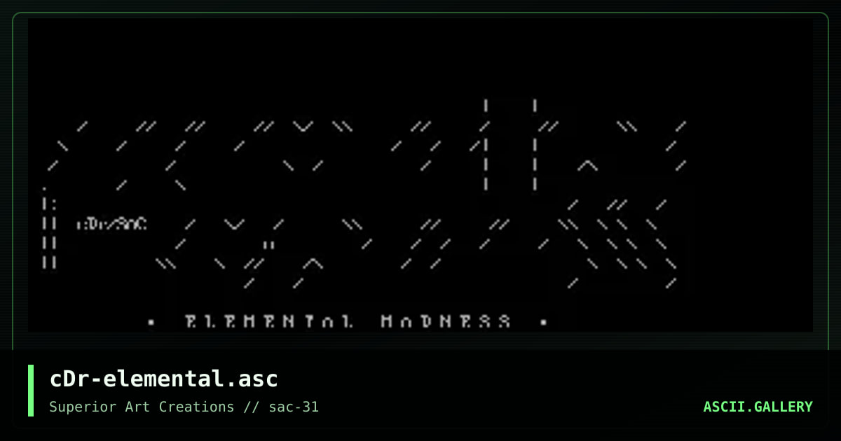 cDr-elemental.asc, by crusader, 2004