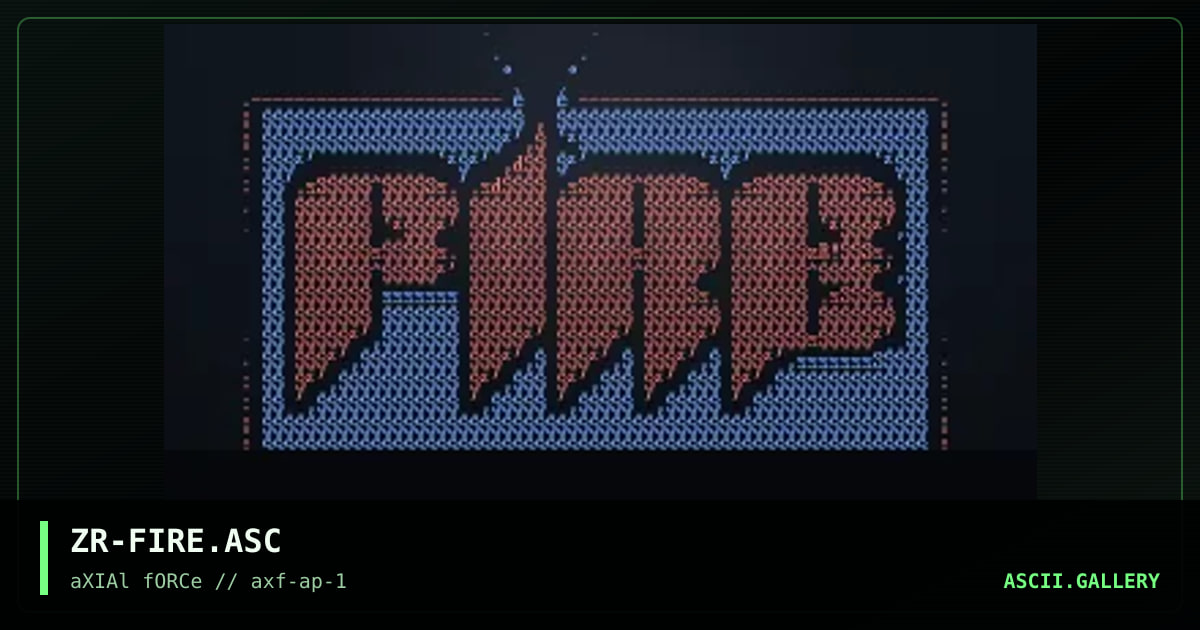 fire logo, by zorlac, 1996