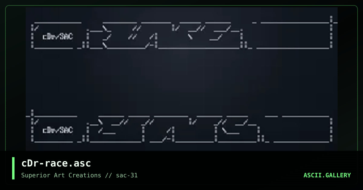 cDr-race.asc, by crusader, 2004