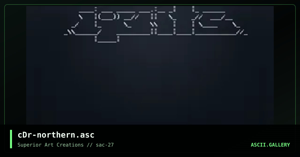 cDr-northern.asc, by crusader, 2002