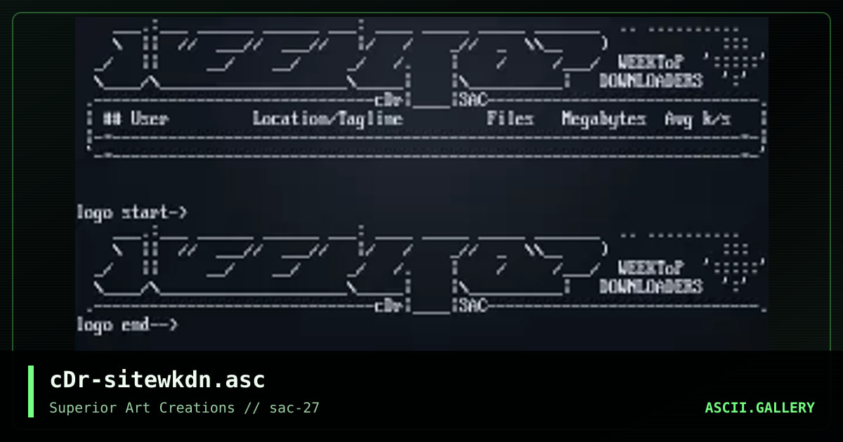 cDr-sitewkdn.asc, by crusader, 2002