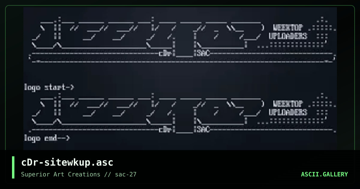 cDr-sitewkup.asc, by crusader, 2002