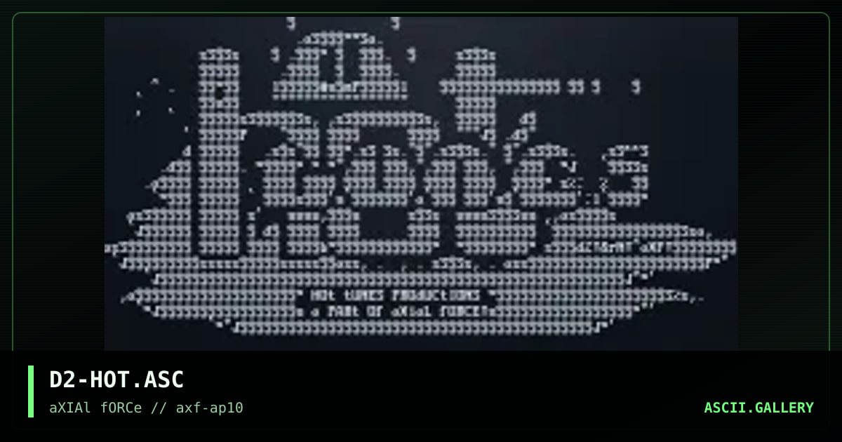 D2-HOT.ASC, by d2mac, 1996