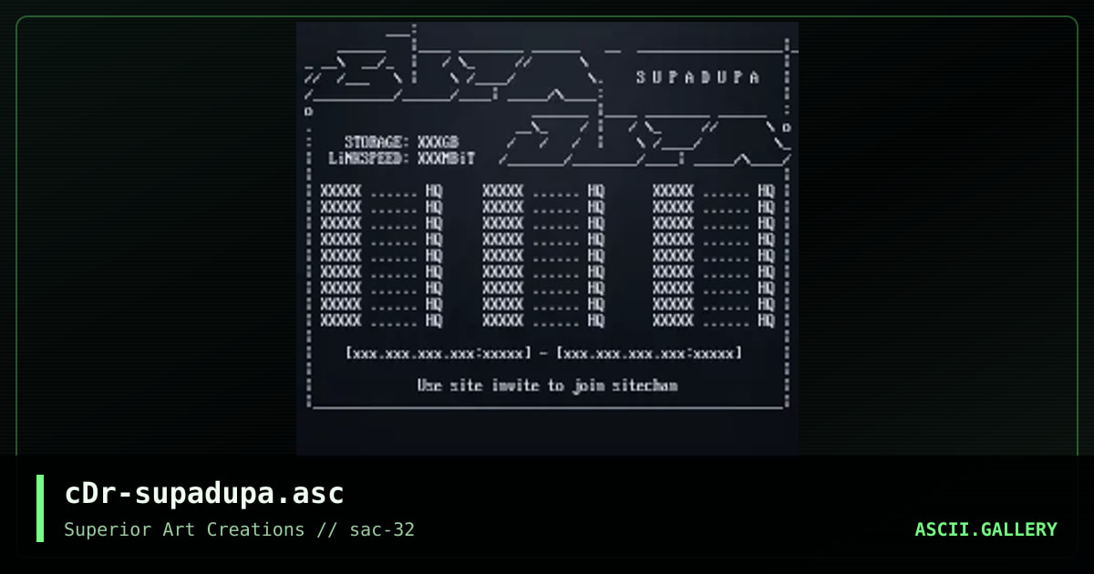 cDr-supadupa.asc, by crusader, 2005