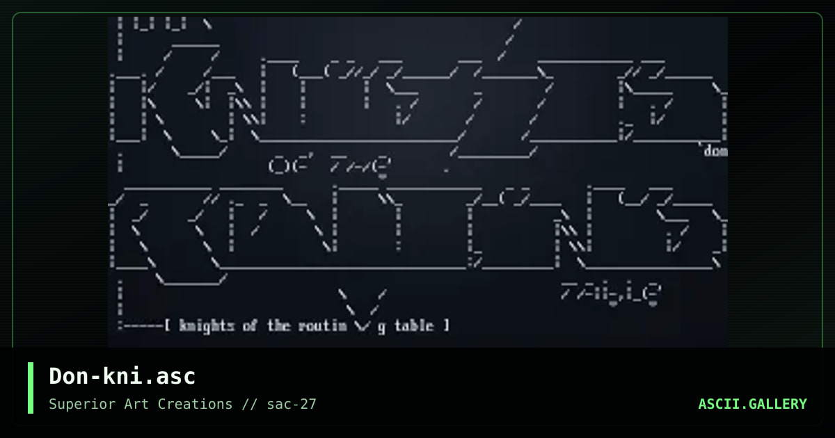 Don-kni.asc, by don rapello, 2002