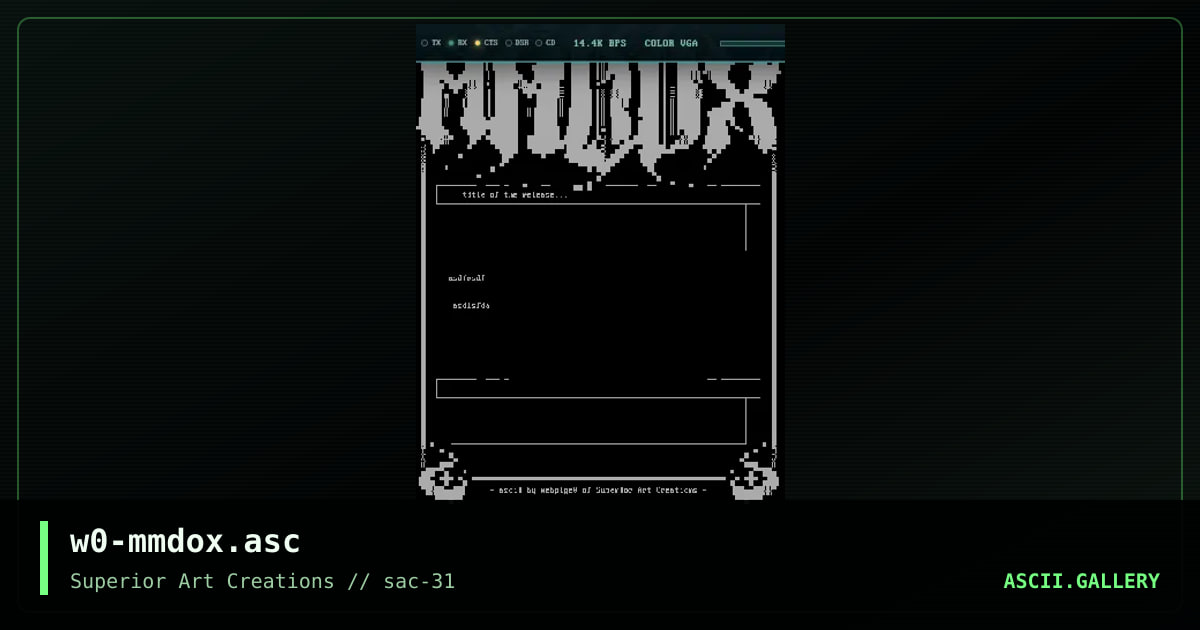w0-mmdox.asc, by webpige0, 2004