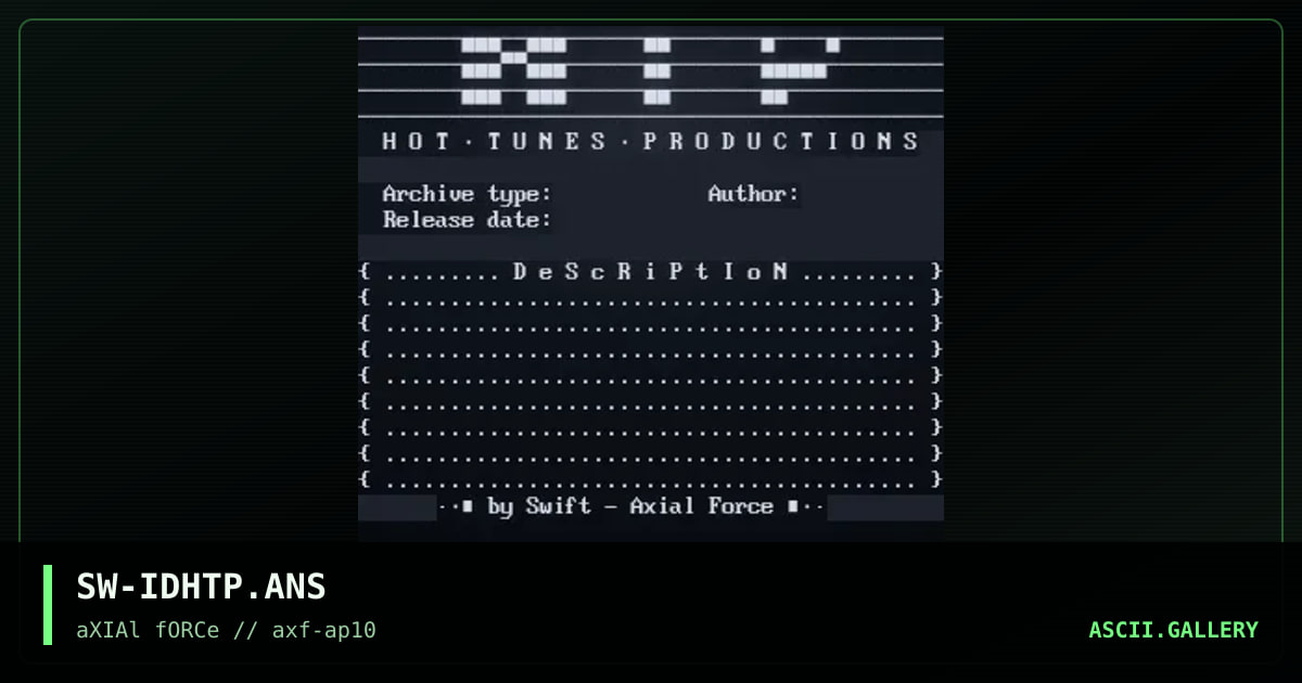 SW-IDHTP.ANS, by swift, 1996