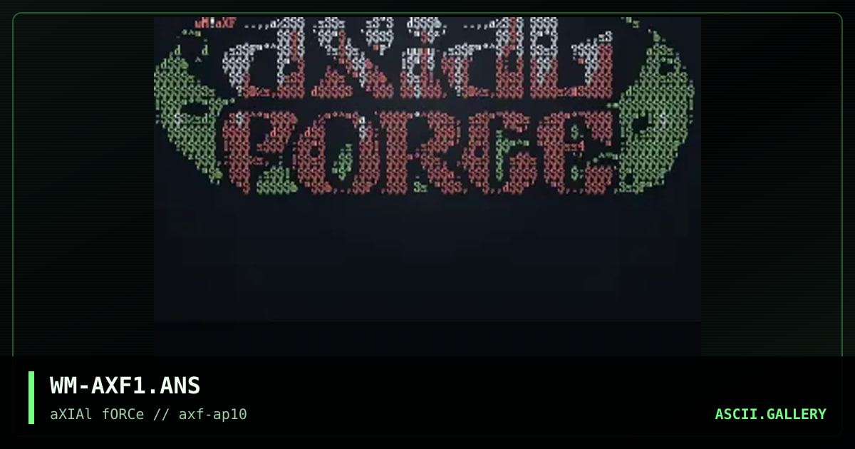 Axial Force Logo!, by wintamute, 1996