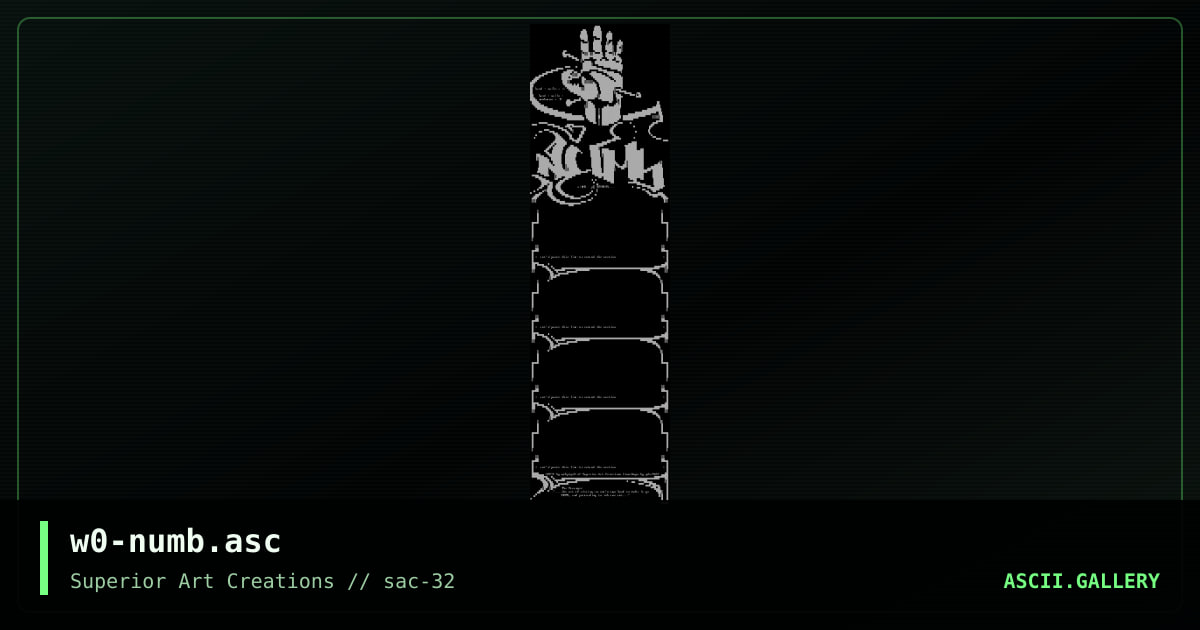 w0-numb.asc, by webpige0, 2005