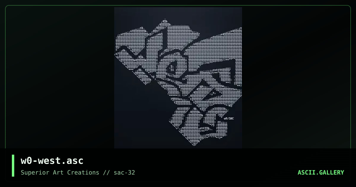 w0-west.asc, by webpige0, 2005