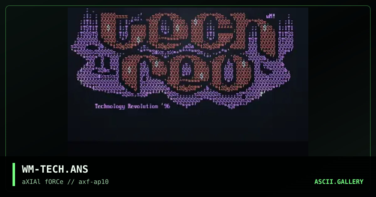 Technology Revolution Logo!, by wintamute, 1996