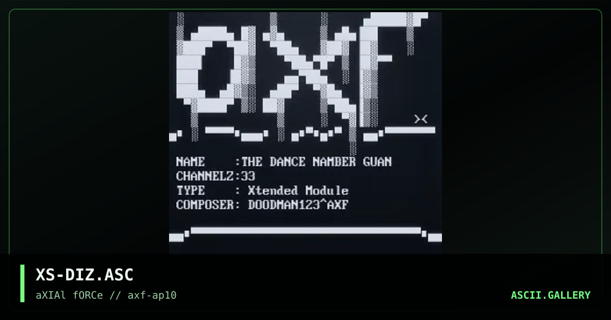 XS-DIZ.ASC, by xose, 1996