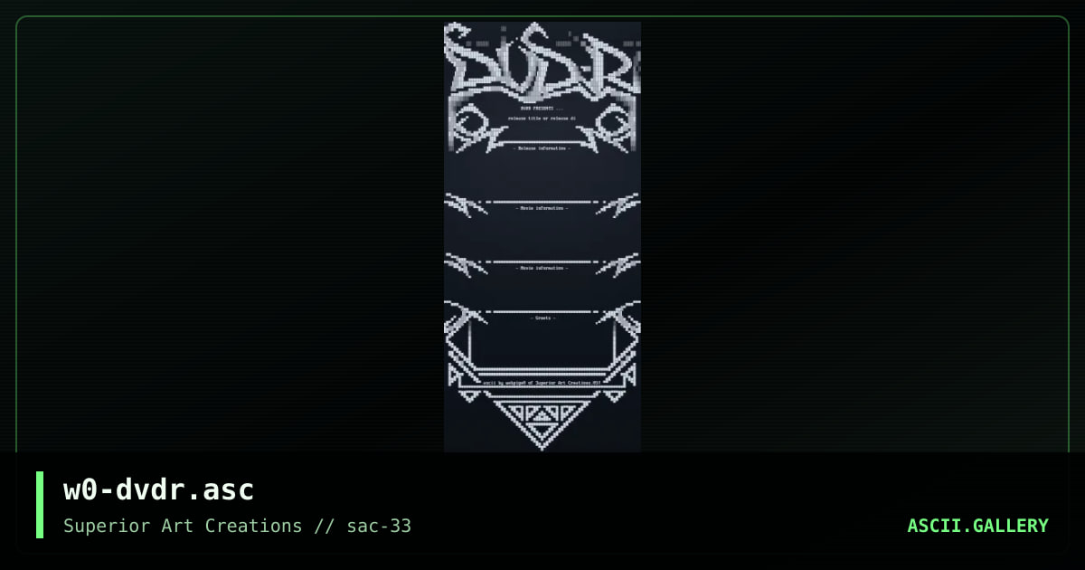 w0-dvdr.asc, by webpige0, 2005