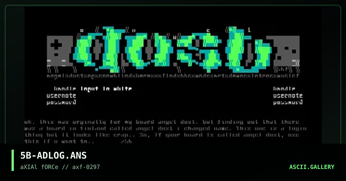 ad login, by snowblind, 1997