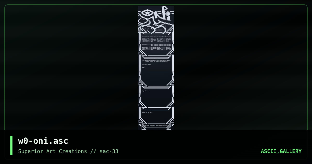 w0-oni.asc, by webpige0, 2005