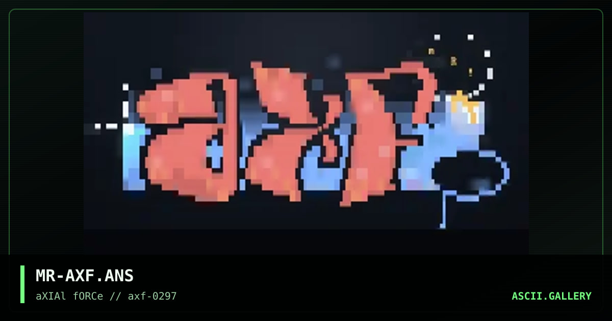 axf logo, by minotaur, 1997