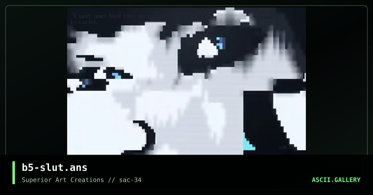 b5-slut.ans, by barium, 2005